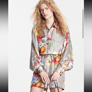Louis Vuitton Garden Button Up Blouse Top size 38, new with tags